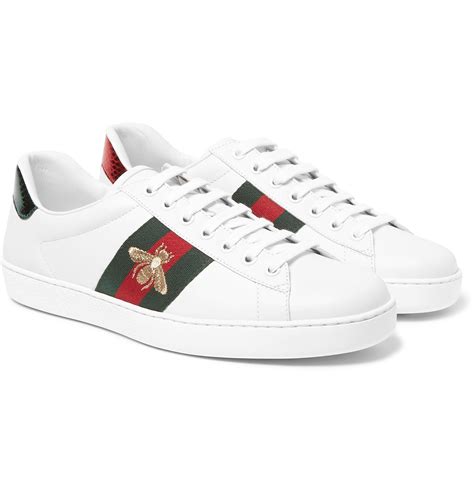 gucci white ace sneakers men|Gucci ace embroidered sneakers.